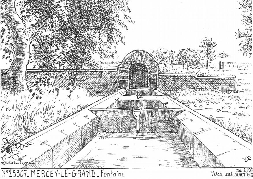 N 25307 - MERCEY LE GRAND - fontaine