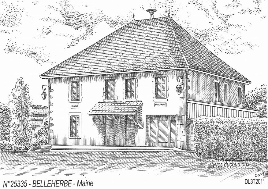 N 25335 - BELLEHERBE - mairie