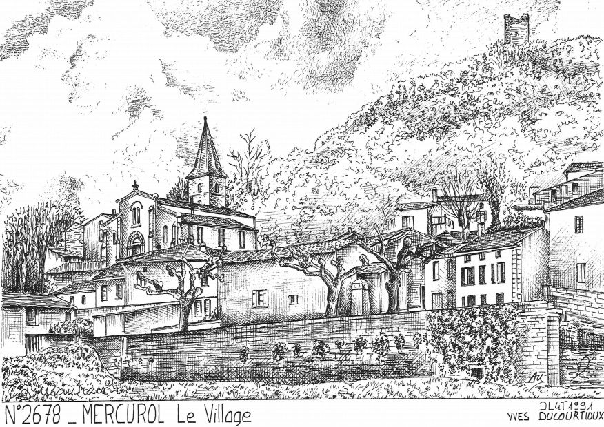 N 26078 - MERCUROL - le village