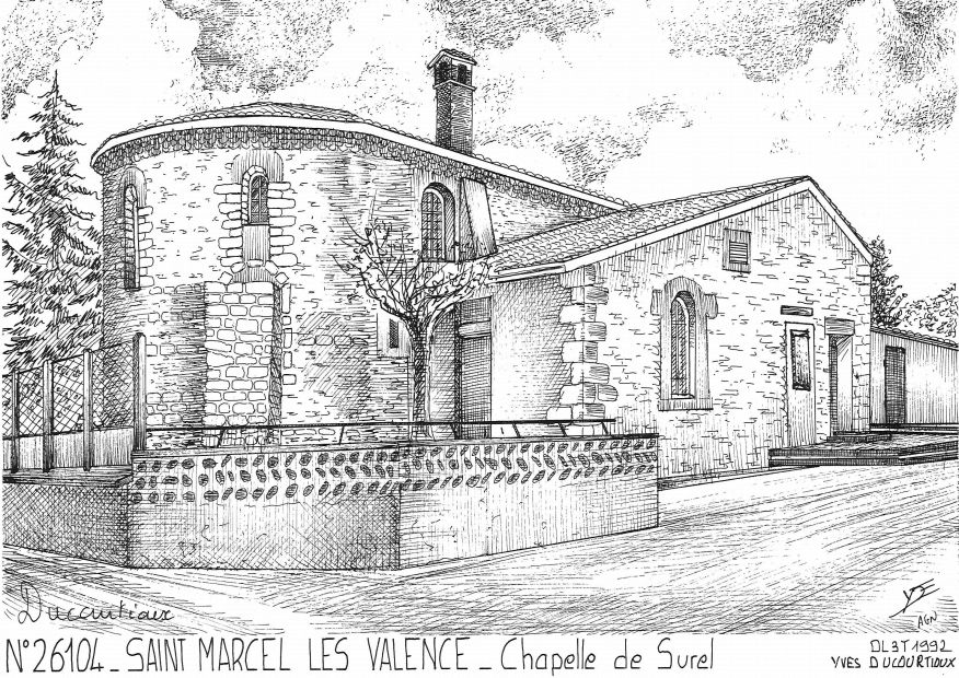 N 26104 - ST MARCEL LES VALENCE - chapelle de surel