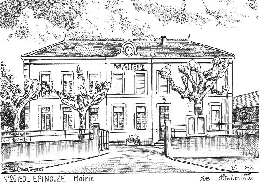 N 26150 - EPINOUZE - mairie