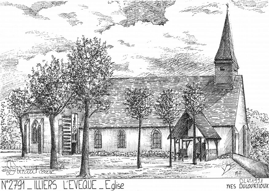 N 27091 - ILLIERS L EVEQUE - �glise