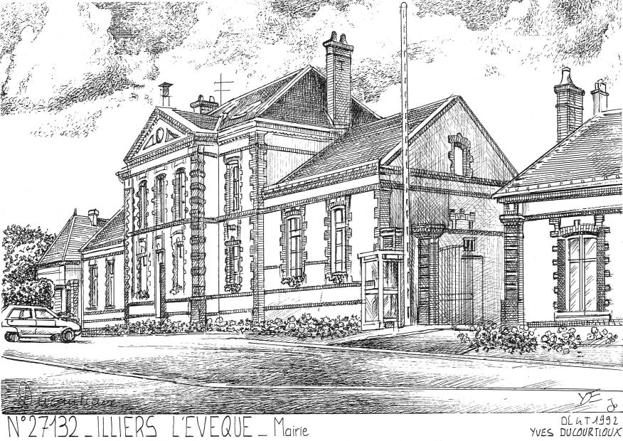 N 27132 - ILLIERS L EVEQUE - mairie