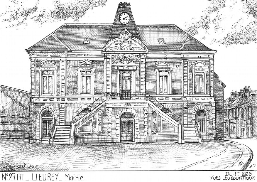 N 27171 - LIEUREY - mairie