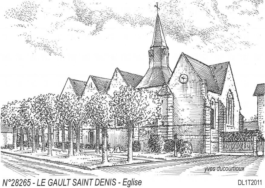 N 28265 - LE GAULT SAINT DENIS - �glise