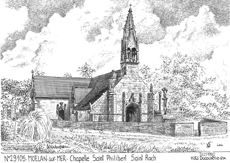N 29105 - MOELAN SUR MER - chapelle st philibert st roch