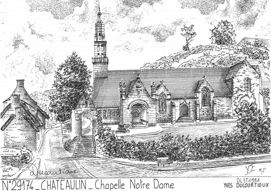 N 29174 - CHATEAULIN - chapelle notre dame