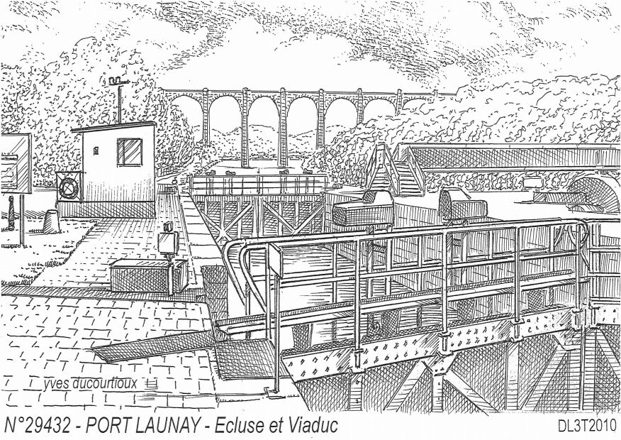N 29432 - PORT LAUNAY - �cluse et viaduc