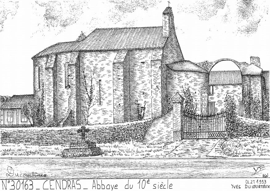 N 30163 - CENDRAS - abbaye du 10� si�cle