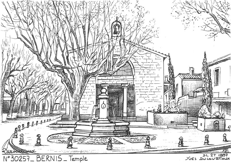 N 30257 - BERNIS - temple
