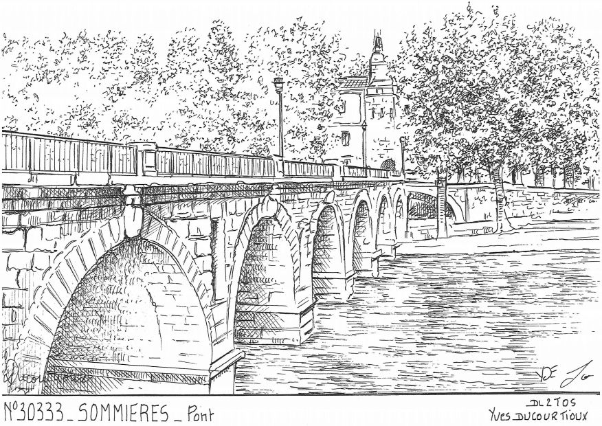 N 30333 - SOMMIERES - pont