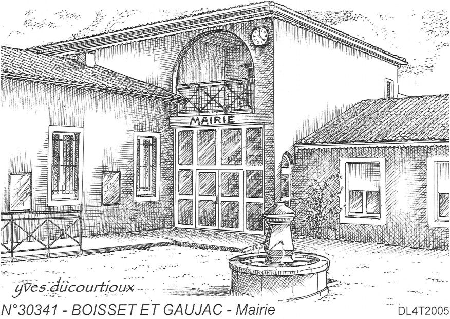 N 30341 - BOISSET ET GAUJAC - mairie