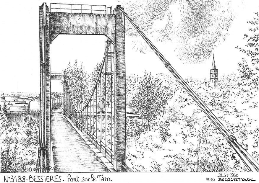 N 31088 - BESSIERES - pont sur le tarn