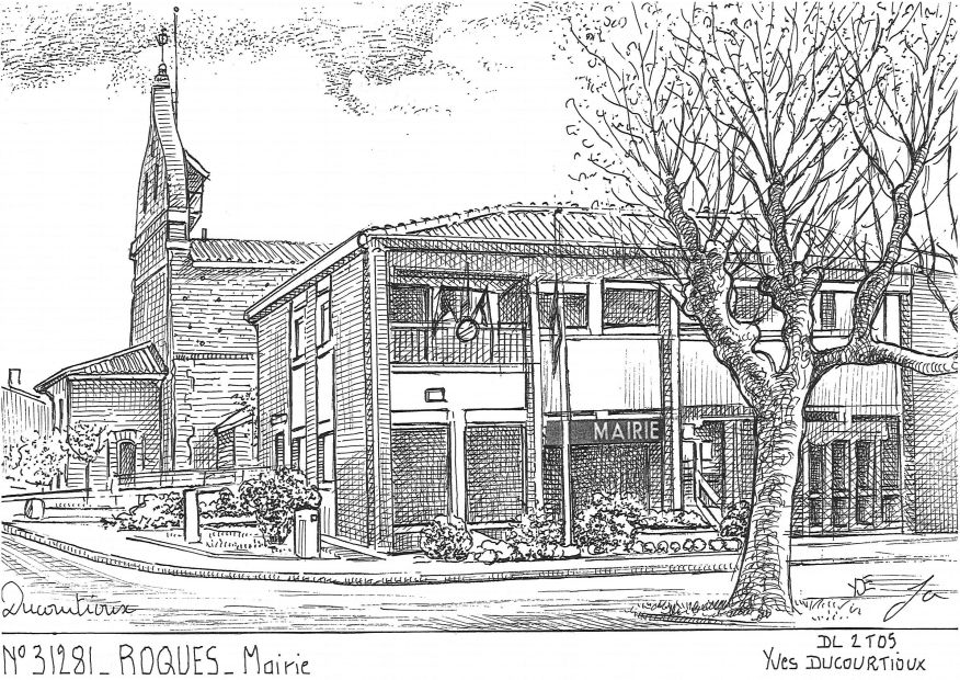 N 31281 - ROQUES - mairie
