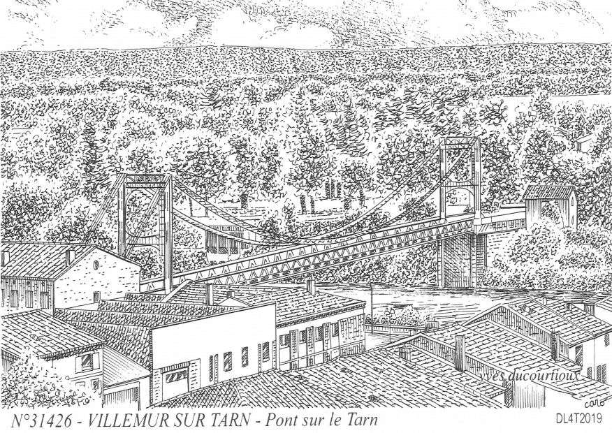 N 31426 - VILLEMUR SUR TARN - pont sur le tarn