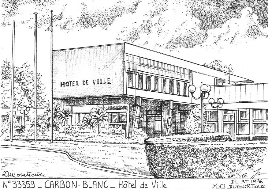 N 33359 - CARBON BLANC - h�tel de ville