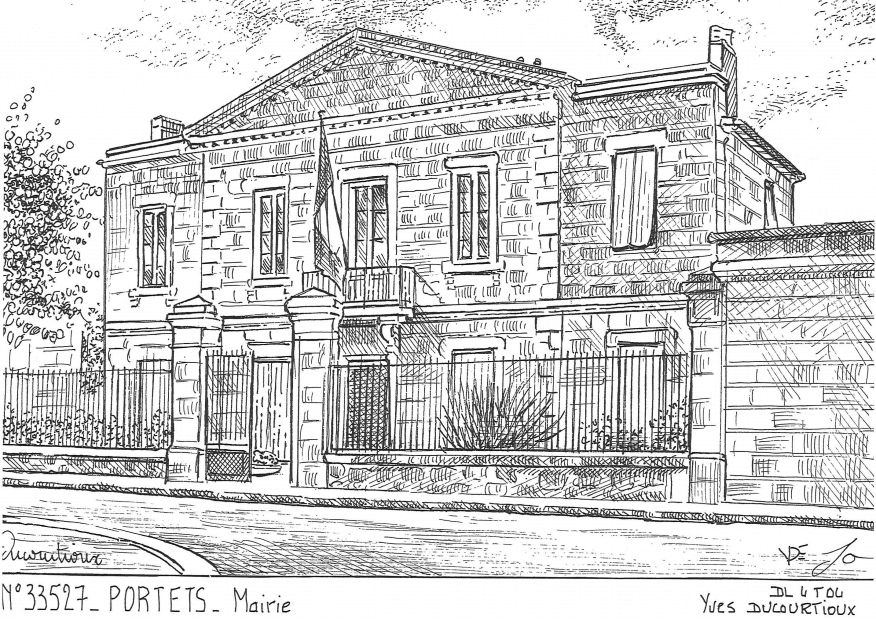 N 33527 - PORTETS - mairie