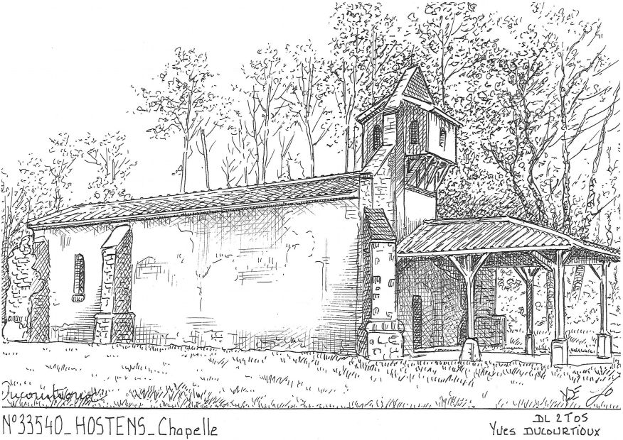 N 33540 - HOSTENS - chapelle