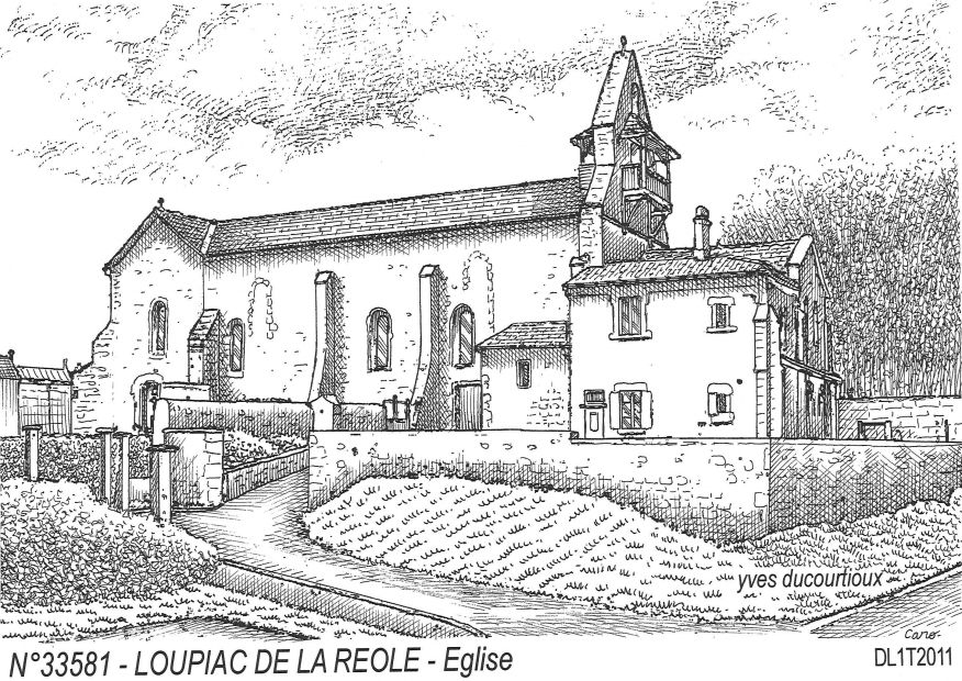 N 33581 - LOUPIAC DE LA REOLE - �glise