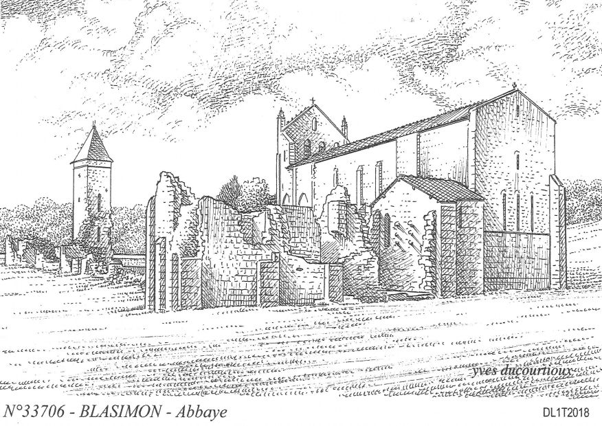N 33706 - BLASIMON - abbaye