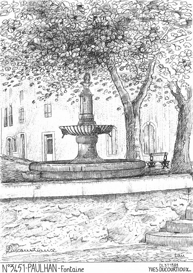N 34051 - PAULHAN - fontaine