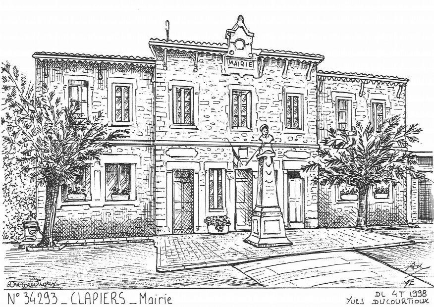N 34293 - CLAPIERS - mairie