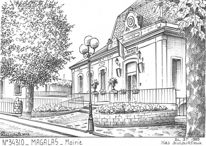 N 34310 - MAGALAS - mairie