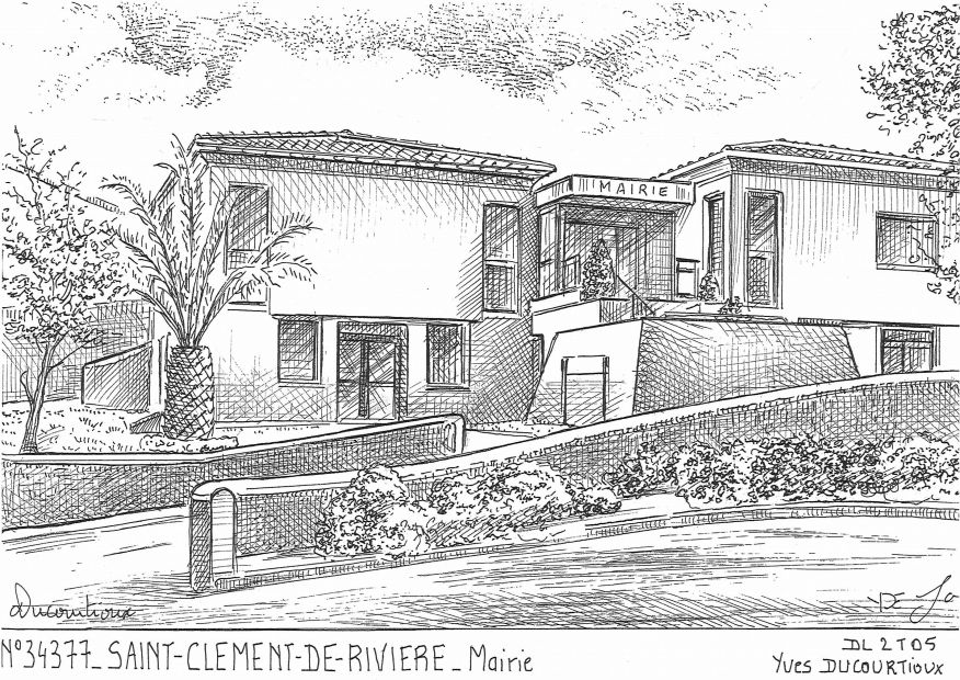 N 34377 - ST CLEMENT DE RIVIERE - mairie