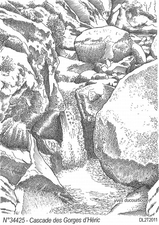 N 34425 - MONS LA TRIVALLE - cascade des gorges d h�ric