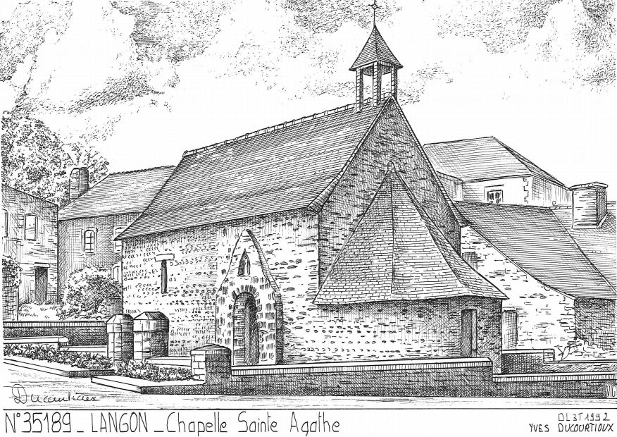 N 35189 - LANGON - chapelle ste agathe