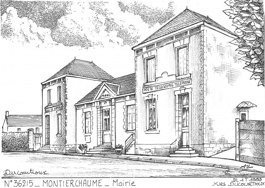 N 36215 - MONTIERCHAUME - mairie
