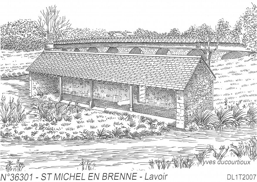 N 36301 - ST MICHEL EN BRENNE - lavoir