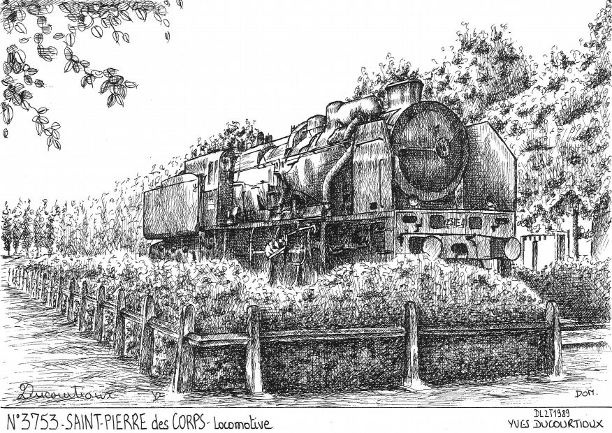 N 37053 - ST PIERRE DES CORPS - locomotive