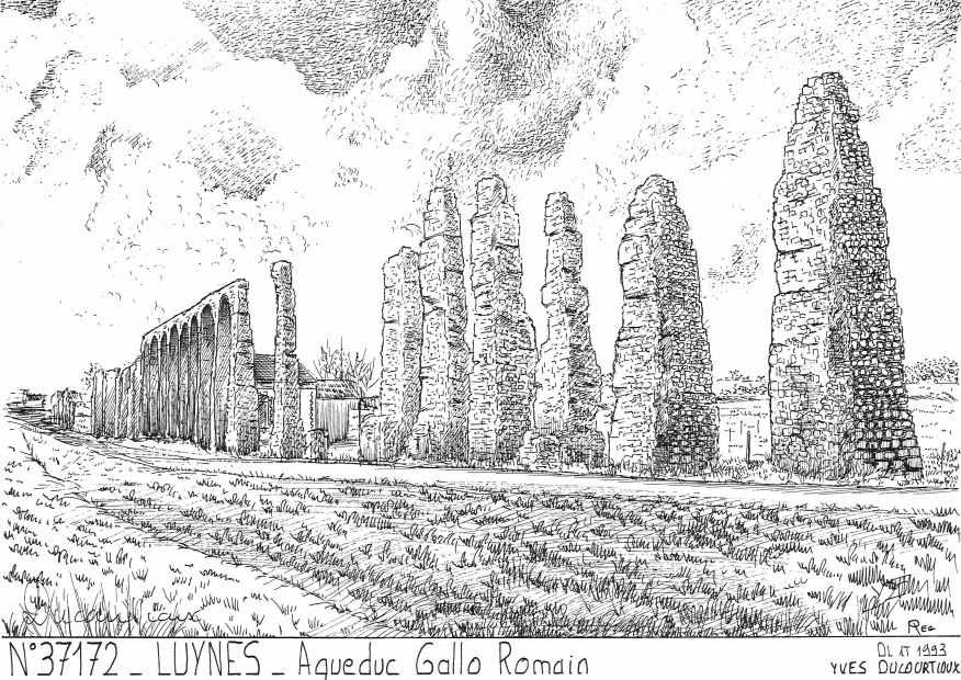 N 37172 - LUYNES - aqueduc gallo romain