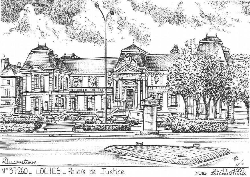 N 37260 - LOCHES - palais de justice