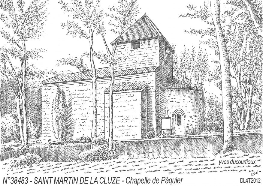 N 38483 - ST MARTIN DE LA CLUZE - chapelle de p�quier