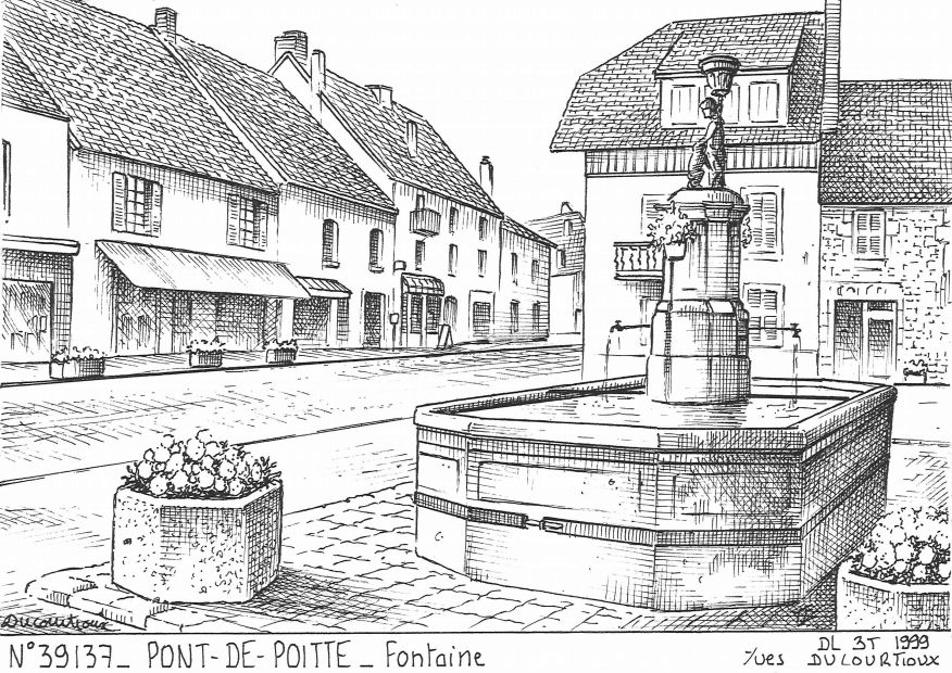 N 39137 - PONT DE POITTE - fontaine