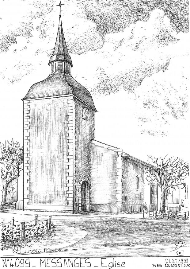 N 40099 - MESSANGES - �glise