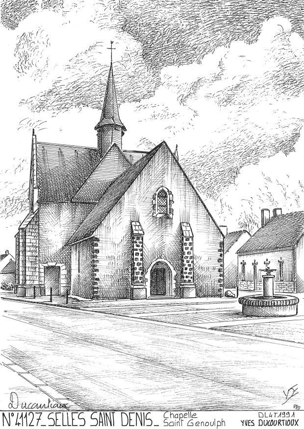 N 41127 - SELLES ST DENIS - chapelle st genoulph