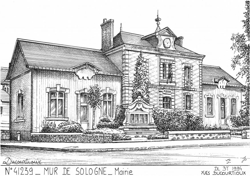 N 41239 - MUR DE SOLOGNE - mairie