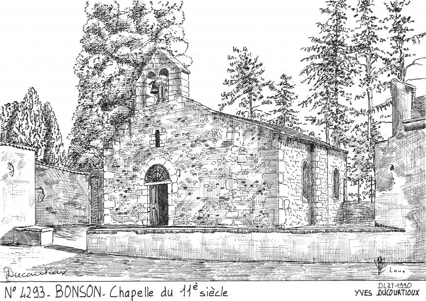 N 42093 - BONSON - chapelle du 11� si�cle