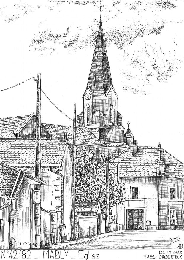N 42182 - MABLY - �glise