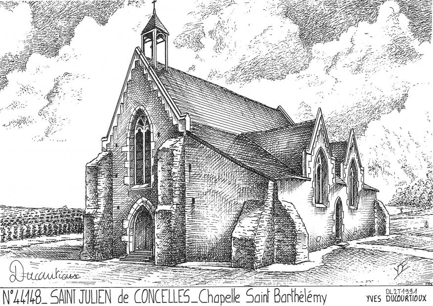 N 44148 - ST JULIEN DE CONCELLES - chapelle st barth�l�my