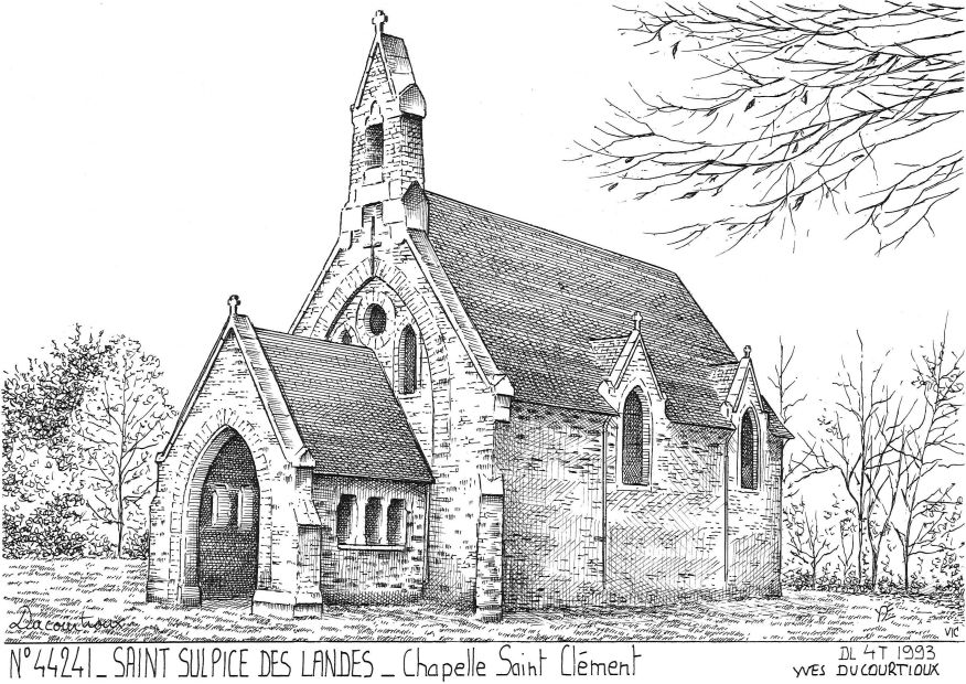 N 44241 - ST SULPICE DES LANDES - chapelle st cl�ment