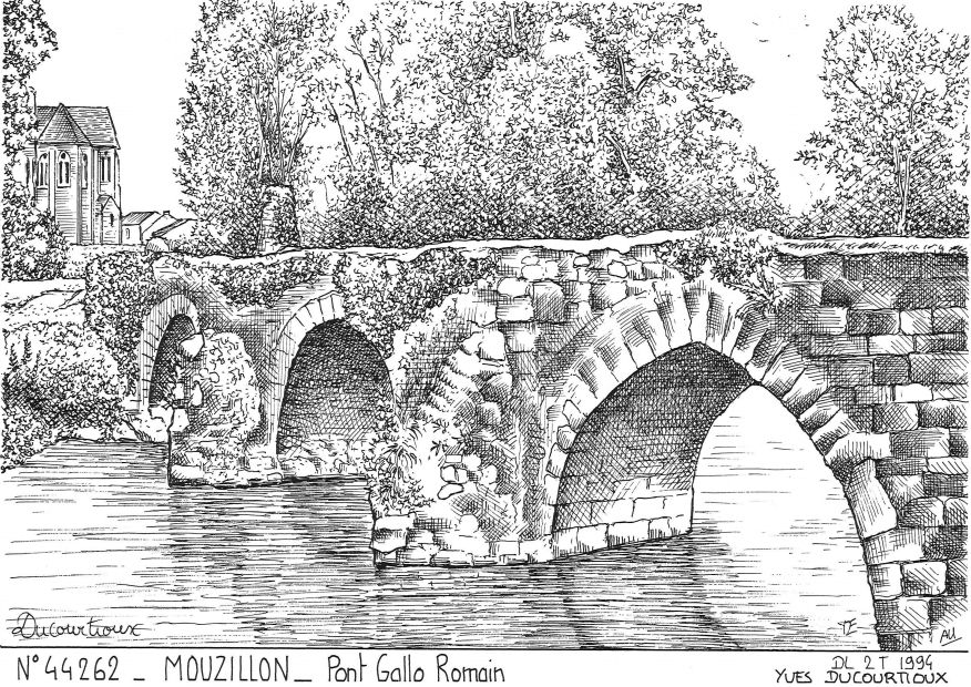 N 44262 - MOUZILLON - pont gallo romain