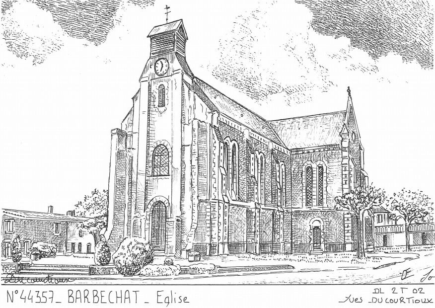 N 44357 - BARBECHAT - �glise