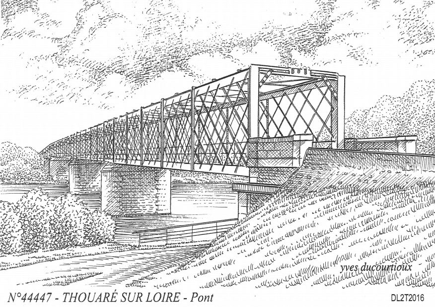 N 44447 - THOUARE SUR LOIRE - pont