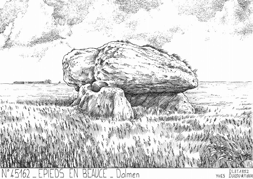 N 45162 - EPIEDS EN BEAUCE - dolmen