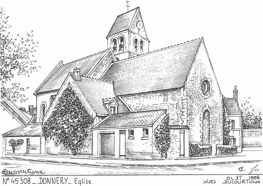 N 45308 - DONNERY - �glise