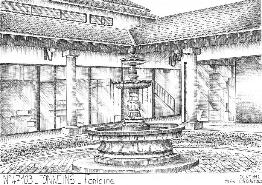 N 47103 - TONNEINS - fontaine